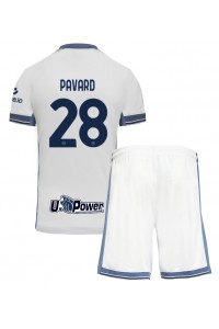 Inter Milan Benjamin Pavard #28 Babytruitje Uit tenue Kind 2024-25 Korte Mouw (+ Korte broeken)